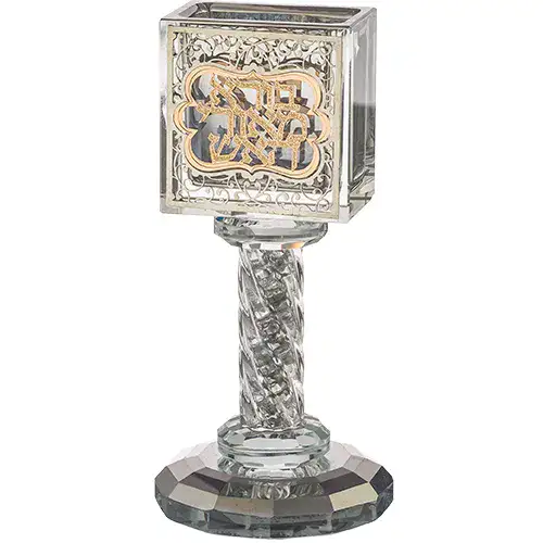 כלי לנר הבדלה קריסטל ״אורנמנטים״